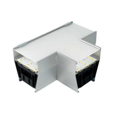 Светильник коннектор AL4036T RetailRay 5Вт 3000К-4000К-6400К 550лм 160х115х70мм T-образ. с ручным переключением режимов возмож. соедин. в линию серебр. FERON 51871