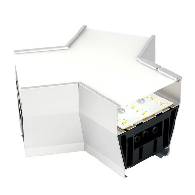 Светильник коннектор AL4036Y RetailRay 5Вт 3000К-4000К-6400К 550лм 148х128х70мм Y-образ. с ручным переключением режимов возмож. соедин. в линию серебр. FERON 51873