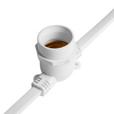 Гирлянда CL25-25 230В 100 E27 шаг 25см IP65 25м + 1.5м шнур бел. (уп.25м) FERON 48166
