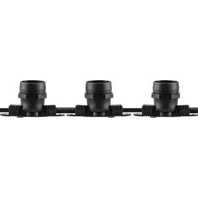 Гирлянда CL50-100 230В 200 E27 шаг 50см IP65 100м + 1.5м шнур черн. (уп.100м) FERON 29882