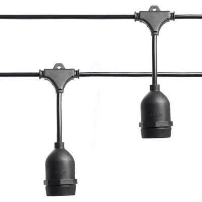 Гирлянда CL50-25-1 230В 50 E27 шаг 50см IP65 25м + 1.5м шнур черн. (уп.25м) FERON 41866