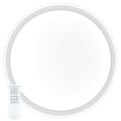 Светильник светодиодный AL5800 RING 100Вт 3000К-6500К IP20 max 7000лм управляемый с пультом с батарейками 2хAAA бел. FERON 41558