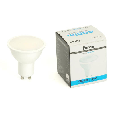 Светильник EL110 5Вт GU10 AC/DC аккумуляторный бел. FERON 48982