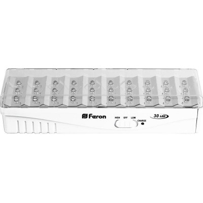 Светильник EL15 30 LED DC аккумуляторный бел. FERON 12896