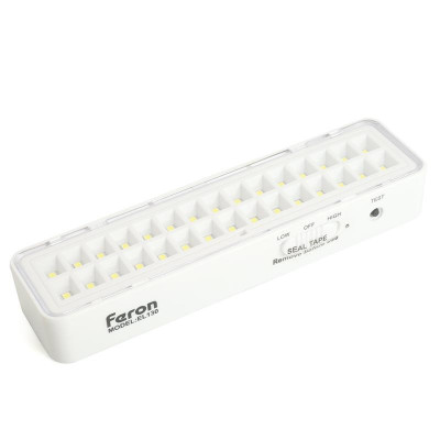 Светильник EL130 30 LED DC аккумуляторный бел. FERON 48987