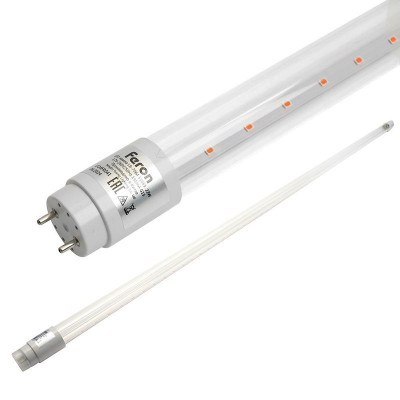 Лампа светодиодная LB-7064 22Вт T8 G13 230В для растений стекло 1.2м красно-син. спектр FERON 51663