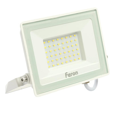 Прожектор светодиодный LL-921 50Вт 6400К IP65 AC 230В/50Гц 2835SMD бел. FERON 29498