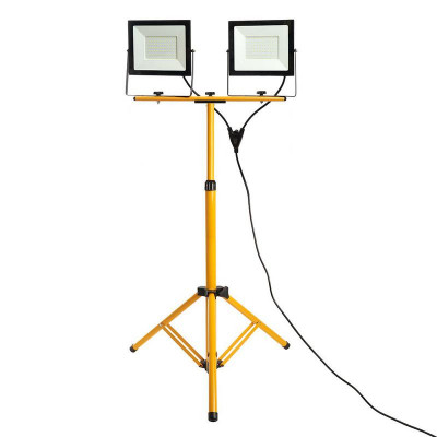 Прожектор LL-505 2х100Вт 6400К IP65 230В на штативе черн. FERON 48506