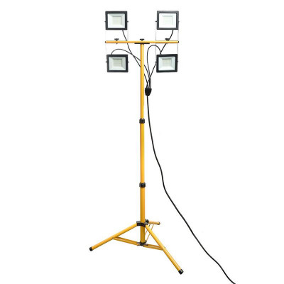 Прожектор LL-506 4х50Вт 6400К IP65 220В на штативе черн. FERON 48507