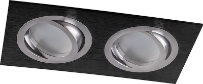 Светильник DL2802 G5.3 MR16 потолочн. встраив. черн. хром FERON 32641