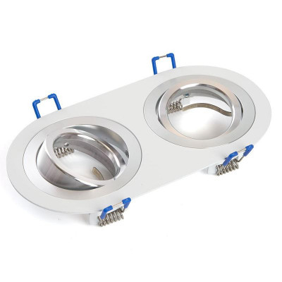 Светильник DL2812 G5.3 MR16 потолочн. встраив. бел. хром FERON 48461