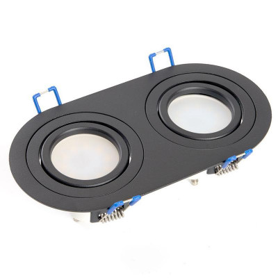 Светильник DL2812 G5.3 MR16 потолочн. встраив. черн. FERON 48459