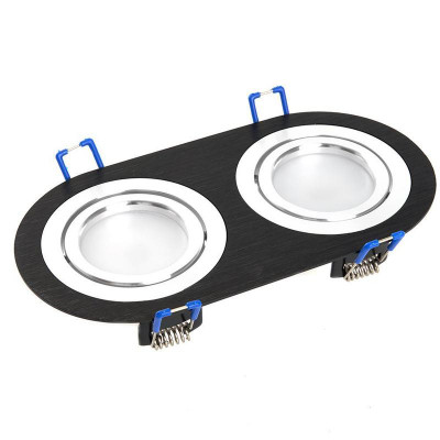 Светильник DL2812 G5.3 MR16 потолочн. встраив. черн. хром FERON 48462