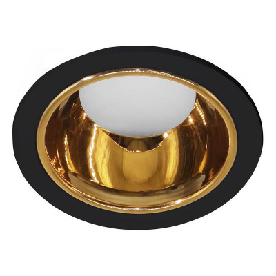 Светильник DL3102 G5.3 MR16 потолочн. встраив. черн. + зол. FERON 51403