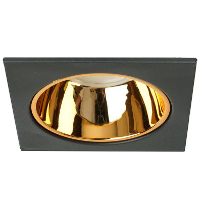 Светильник DL3112 G5.3 MR16 потолочн. встраив. черн. + зол. FERON 51409