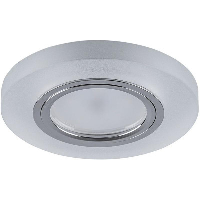 Светильник CD8060 50Вт G5.3 MR16 потолочн. встраив. со светодиод. подсветкой 15LEDх2835 SMD 4000К с драйвером в комплекте бел. матов. FERON 32570