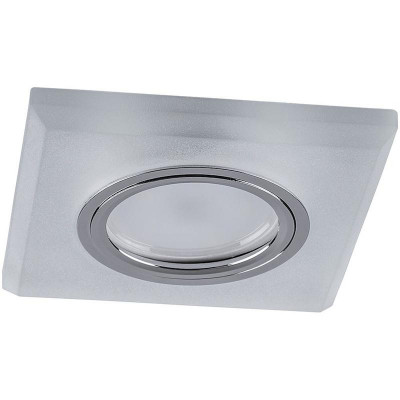 Светильник CD8170 50Вт G5.3 MR16 потолочн. встраив. со светодиод. подсветкой 15LEDх2835 SMD 4000К с драйвером в комплекте бел. матов. FERON 32571