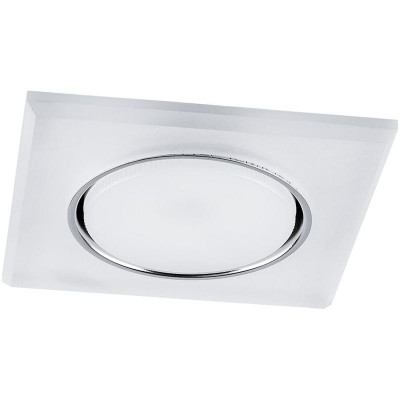 Светильник CD5022 15Вт GX53 встраив. без лампы со светодиод. подсветкой 20LEDх2835 SMD 4000К с драйвером в комплекте бел. матов. FERON 32661