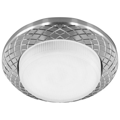 Светильник DL388 20Вт 230В GX53 потолочн. встраив. без лампы хром FERON 29716