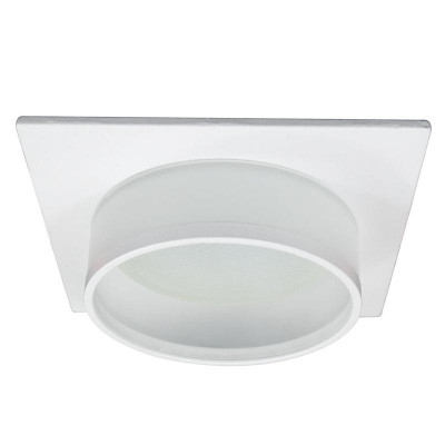 Светильник DL501 15Вт 230В GX53 потолочн. встраив. квадрат без лампы бел. FERON 51087