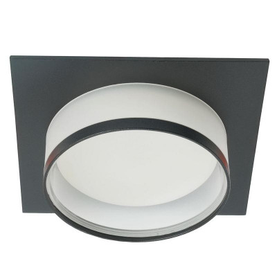 Светильник DL501 15Вт 230В GX53 потолочн. встраив. квадрат без лампы черн. FERON 51088