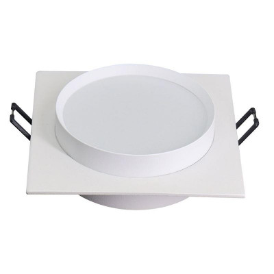 Светильник DL506 15Вт 230В GX53 потолочн. встраив. квадрат без лампы бел. FERON 51358