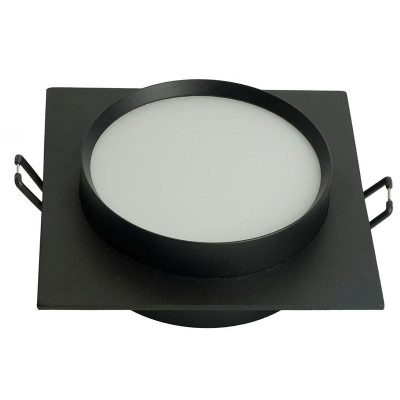 Светильник DL506 15Вт 230В GX53 потолочн. встраив. квадрат без лампы черн. FERON 51357