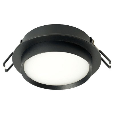 Светильник DL507 15Вт 230В GX53 потолочн. встраив. круг без лампы черн. FERON 51349