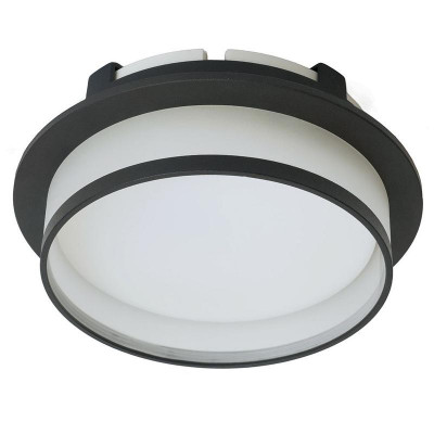 Светильник DL700 25Вт 230В GX70 потолочн. встраив. круг без лампы черн. FERON 51094