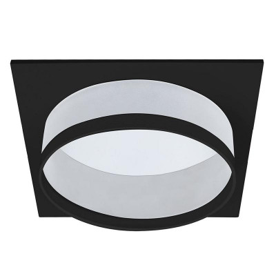 Светильник DL701 25Вт 230В GX70 потолочн. встраив. квадрат без лампы черн. FERON 51096