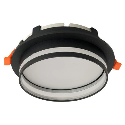 Светильник DL702 25Вт 230В GX70 потолочн. встраив. круг без лампы черн. LUNA FERON 51098