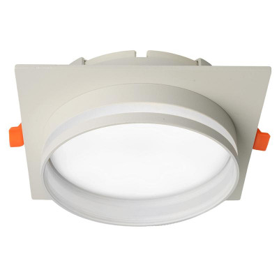 Светильник DL703 25Вт 230В GX70 потолочн. встраив. квадрат без лампы бел. LUNA FERON 51099