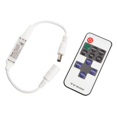 Контроллер LD65 12-24В для одной светодиод. ленты с пультом управления бел. FERON 48031