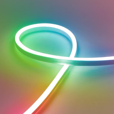 Лента светодиодная LS720 72SMD(5050)/м 8Вт/м 220В IP67 RGB с 1 контроллером 1 вилкой 2 заглушками 10 крепежами в комплекте (уп.50м) FERON 51975