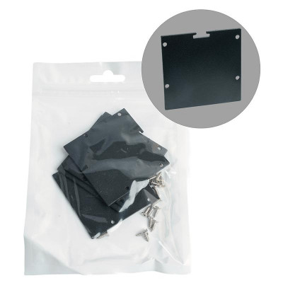 Заглушка LD236 для профиля CAB269 без отверст. черн. (уп.4шт) FERON 52090