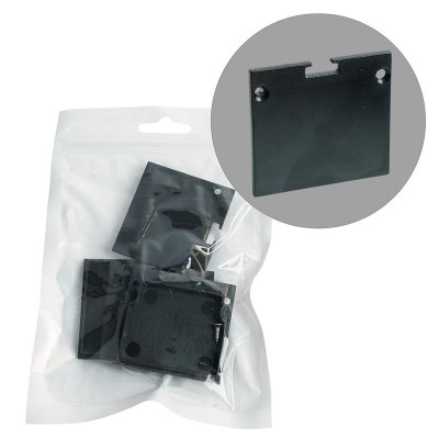 Заглушка LD237 для профиля CAB268 без отверст. черн. (уп.4шт) FERON 52091