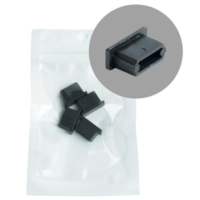 Заглушка LD238 для профиля CAB262 без отверст. черн. (уп.4шт) FERON 52092