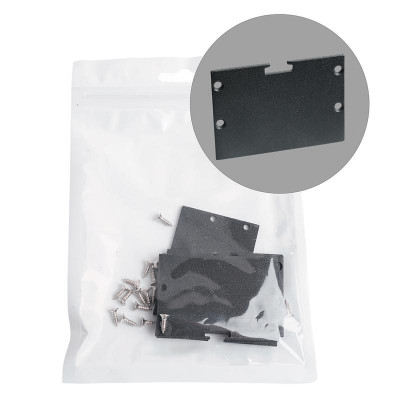 Заглушка LD239 для профиля CAB257 без отверст. черн. (уп.4шт) FERON 52093