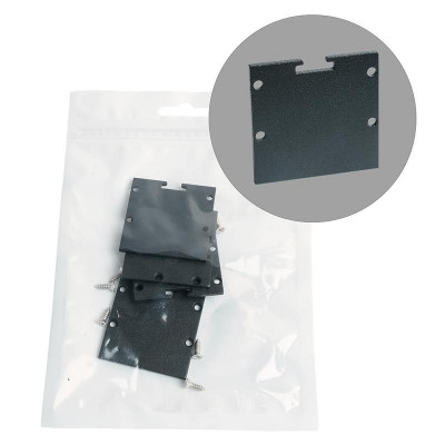 Заглушка LD240 для профиля CAB256 без отверст. черн. (уп.4шт) FERON 52094