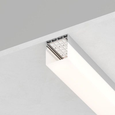 Профиль накладной CAB268 42х45мм L2000 в комплекте 2 заглушки алюм. серебр. FERON 48120