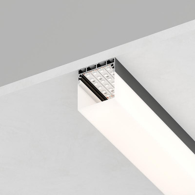 Профиль накладной CAB268 42х45мм L2000 в комплекте 2 заглушки алюм. черн. FERON 48149