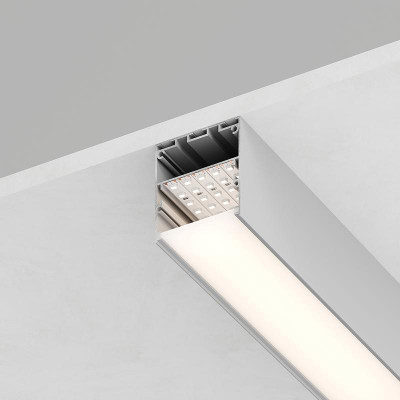 Профиль накладной 50х50мм L2000 CAB269 в комплекте 2 заглушки 4 крепежа алюм. серебр. FERON 48121