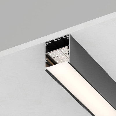 Профиль накладной 50х50мм L2000 CAB269 в комплекте 2 заглушки 4 крепежа алюм. черн. FERON 48150