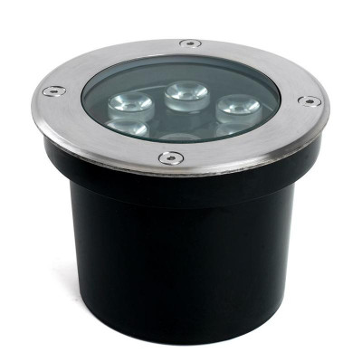Светильник SP2802 6Вт 3000К IP67 AC/DC 12-24В D120хH90мм внутр. d90мм тротуарный FERON 48453