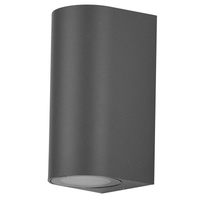 Светильник DH023 GU10 230В MR11 садово-парковый на стену сер. FERON 51309