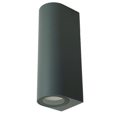 Светильник DH024 2хGU10 230В MR11 садово-парковый на стену сер. FERON 51312