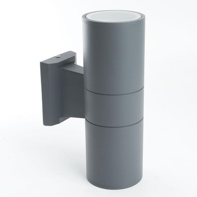 Светильник DH0702 2хE27 230В садово-парковый на стену сер. FERON 06295