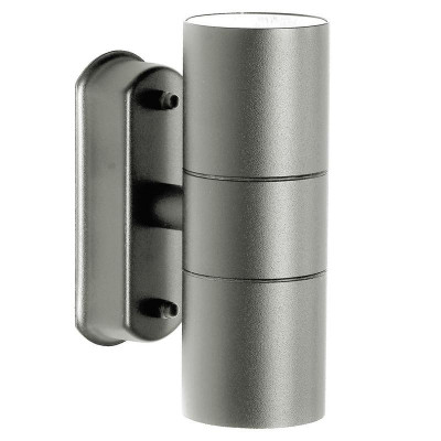 Светильник DH0704 2хGU10 230В садово-парковый на стену сер. FERON 11882