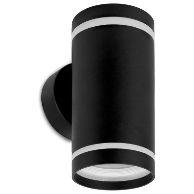 Светильник DH1002 2хGX53 230В садово-парковый на стену вверх/вниз черн. FERON 11709