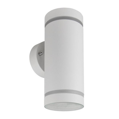 Светильник DH1002 2хGX53 230В садово-парковый на стену вверх/вниз бел. FERON 48316